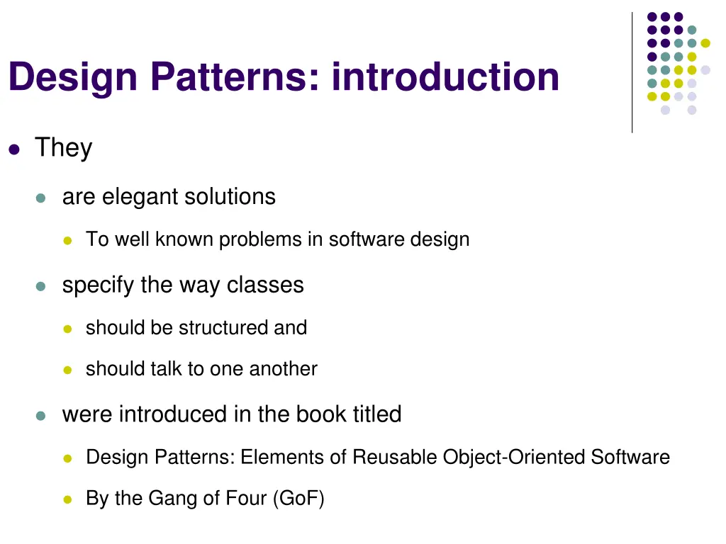 design patterns introduction