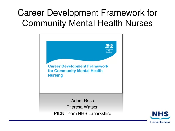 career development framework for community mental