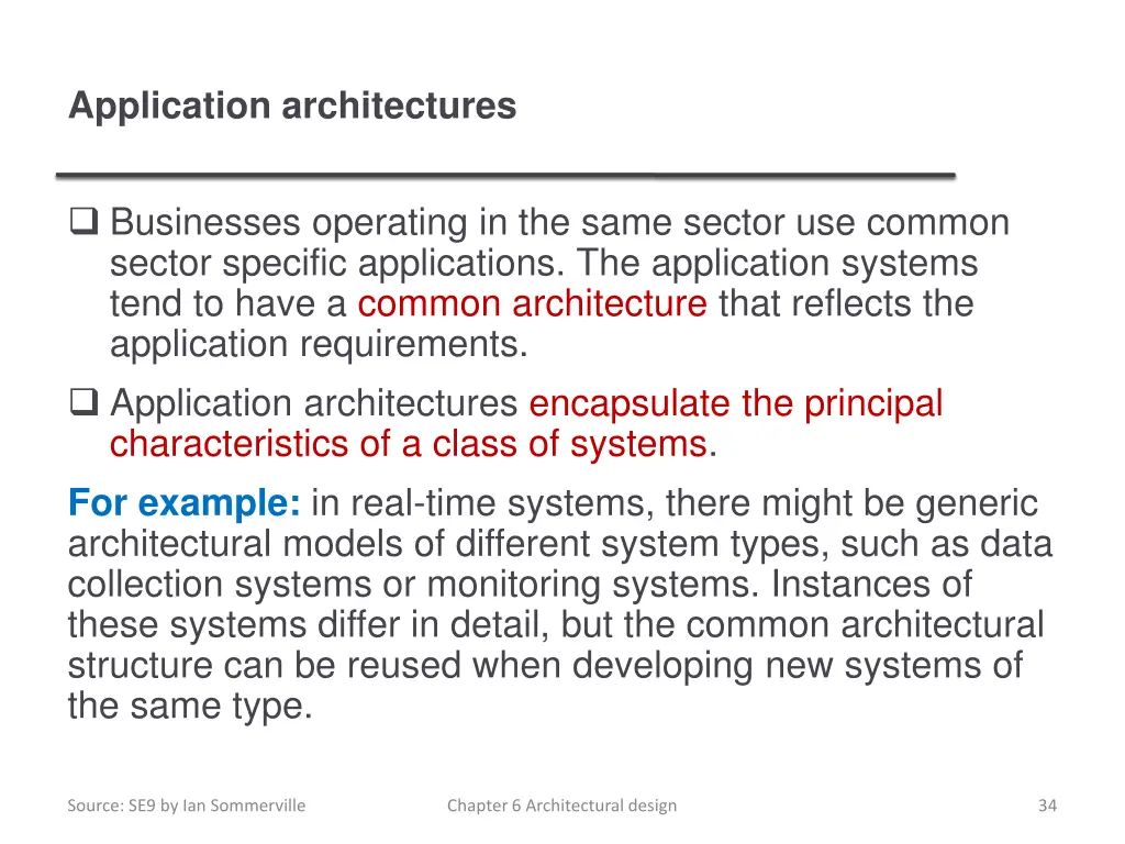 application architectures