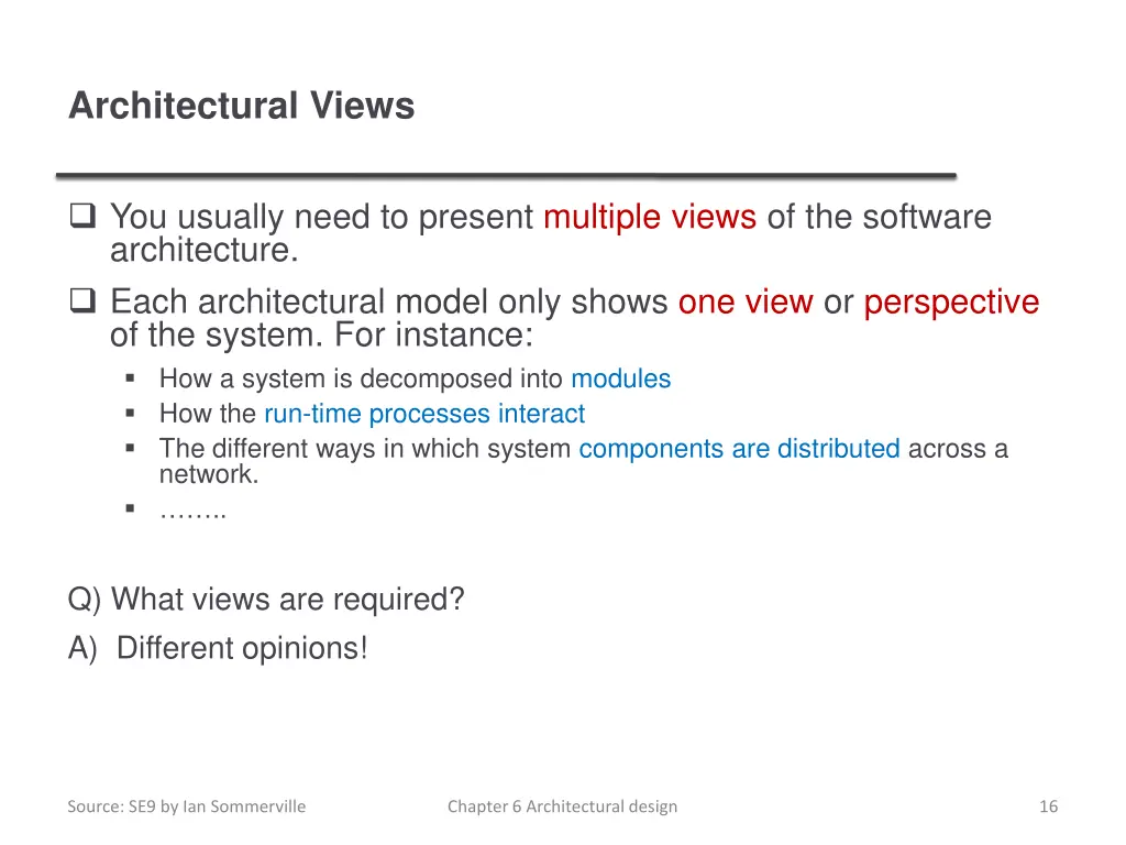 architectural views