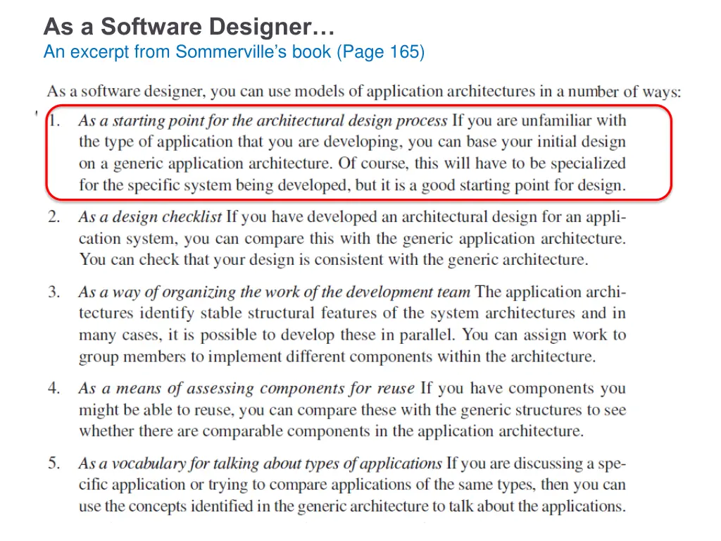 as a software designer an excerpt from