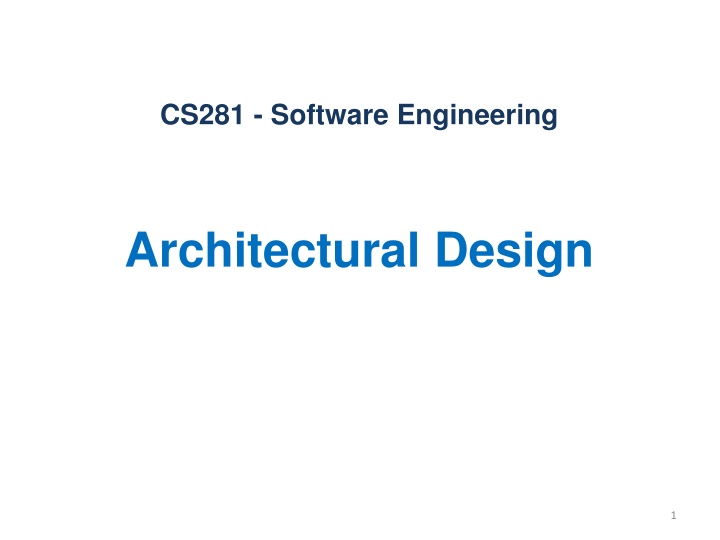 cs281 software engineering