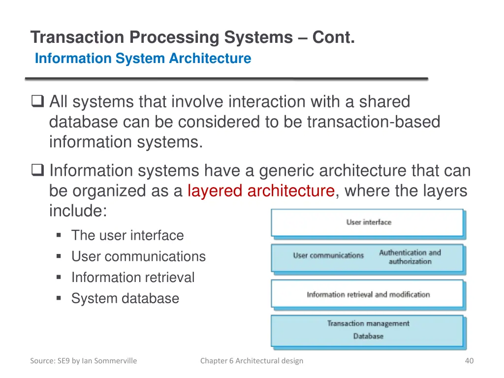 transaction processing systems cont information