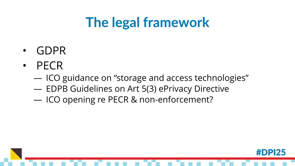 the legal framework