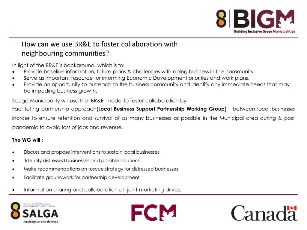 how can we use br e to foster collaboration with