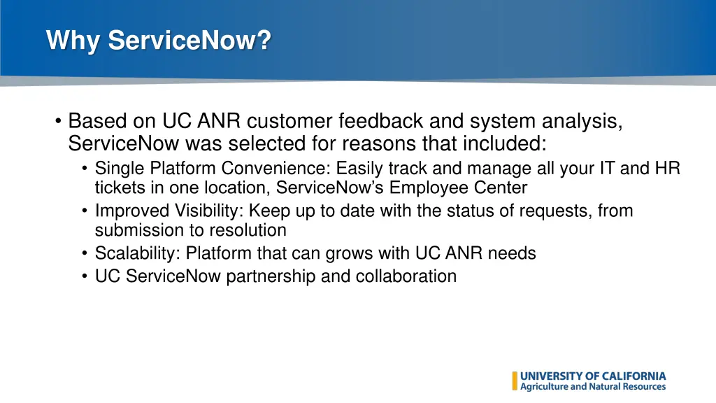 why servicenow