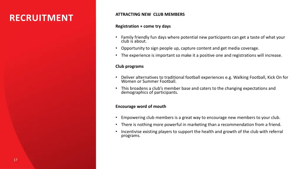 attracting new club members