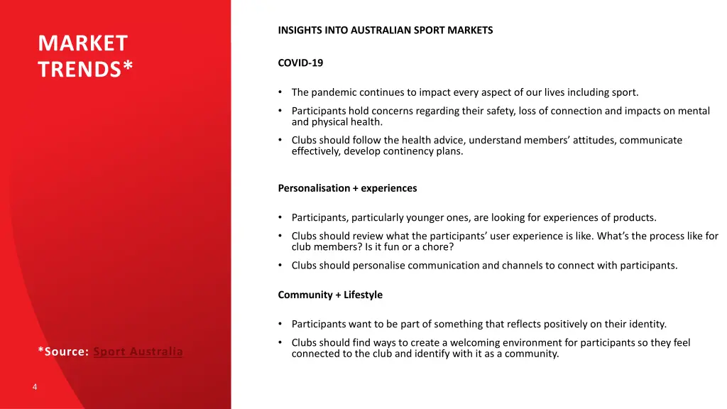 insights into australian sport markets