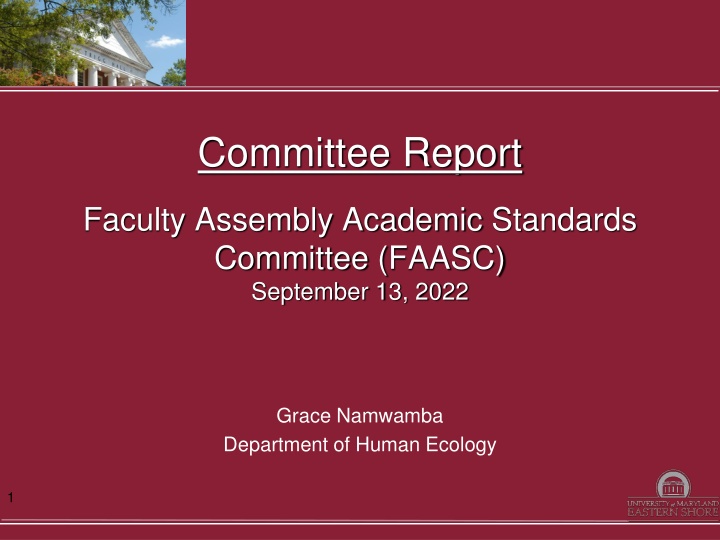 committee report