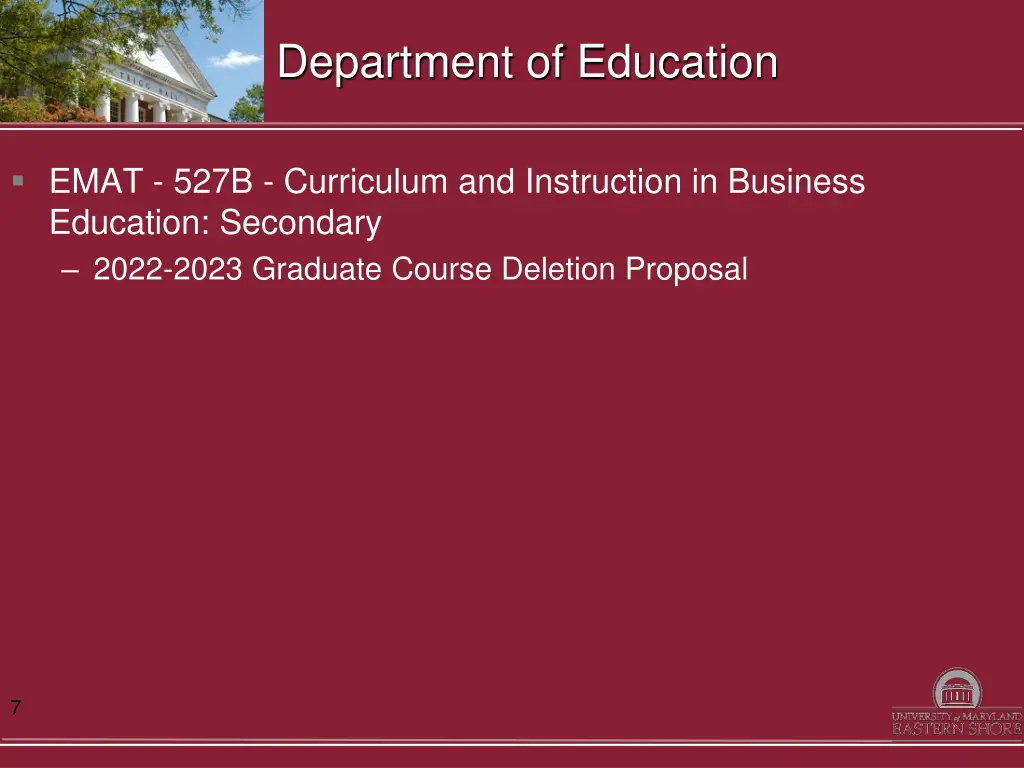 department of education