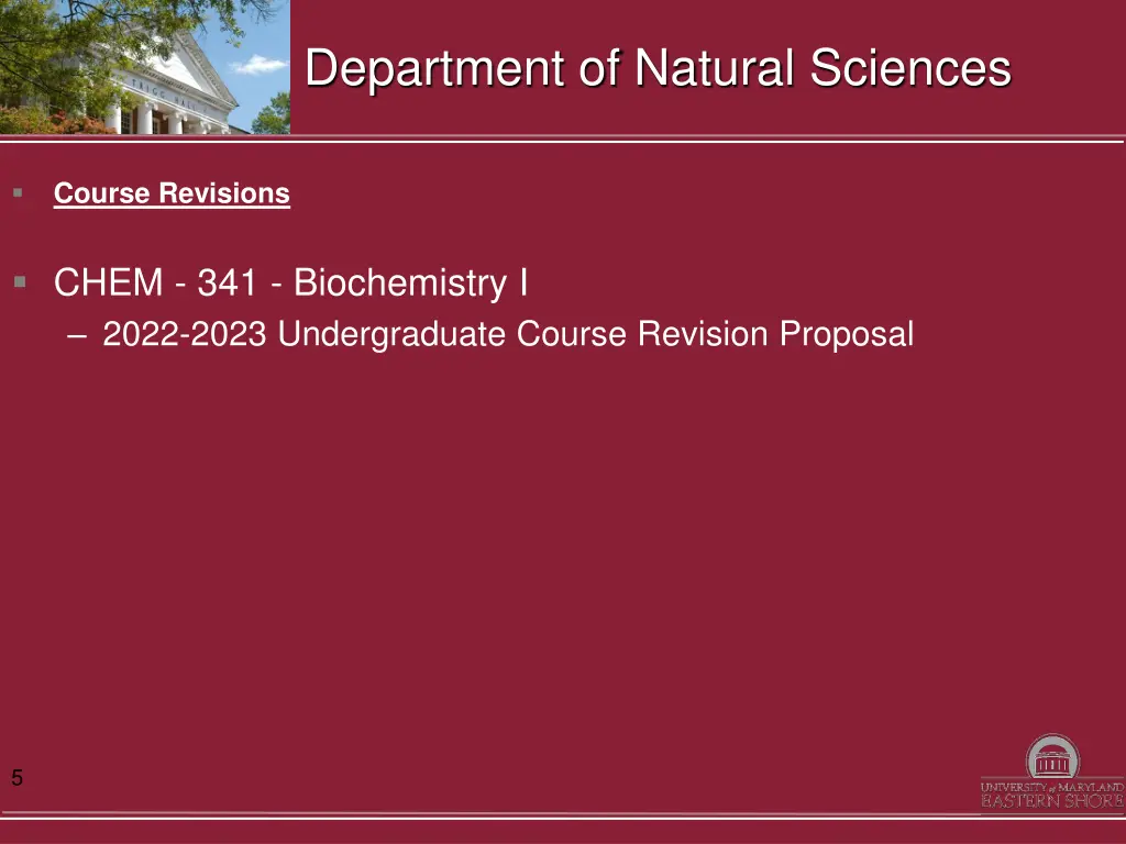 department of natural sciences 1