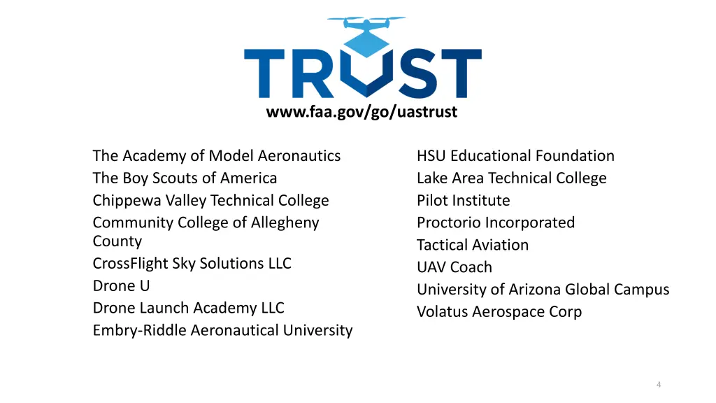 www faa gov go uastrust