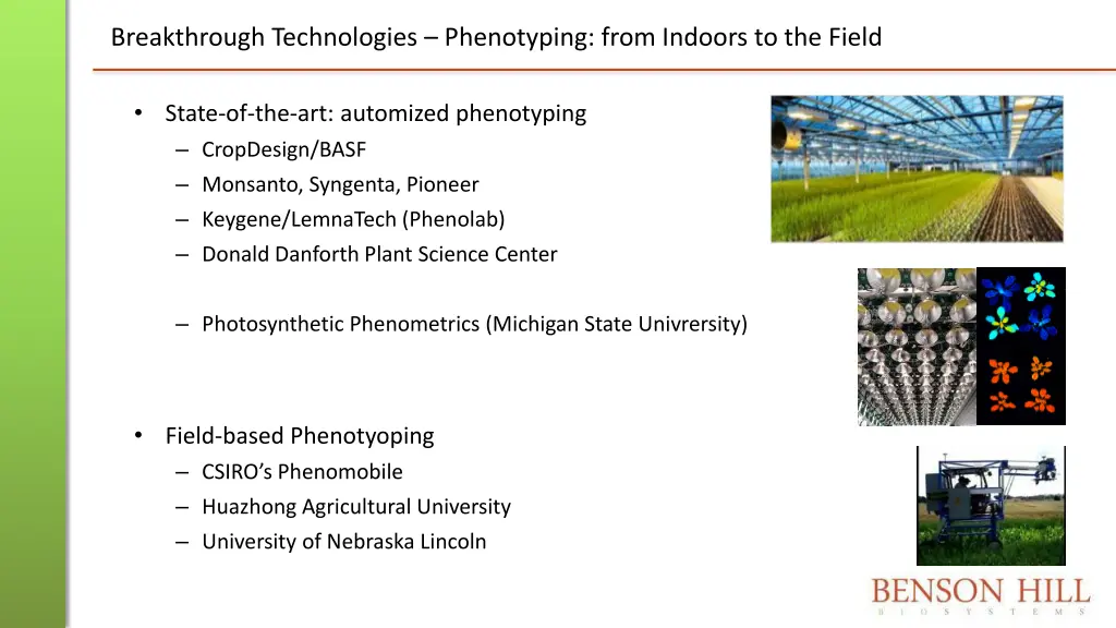 breakthrough technologies phenotyping from
