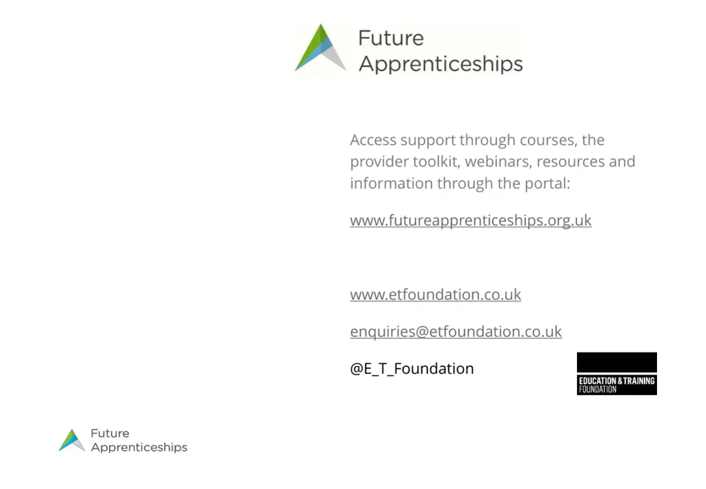 access support through courses the provider