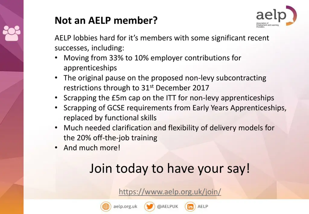 not an aelp member