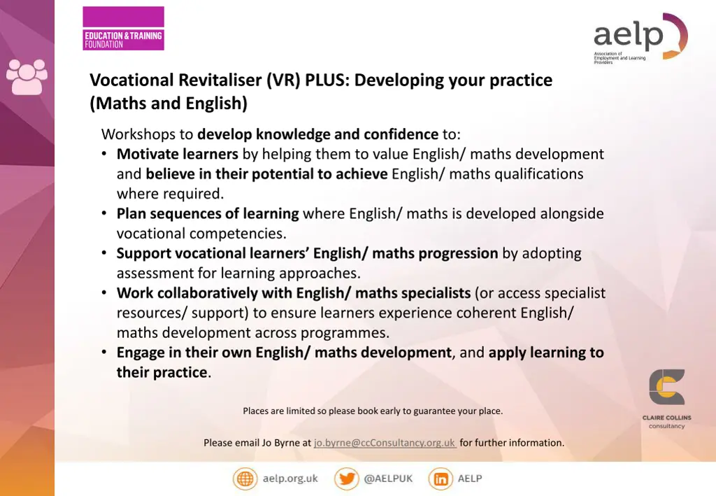 vocational revitaliser vr plus developing your