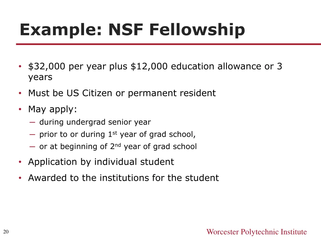 example nsf fellowship