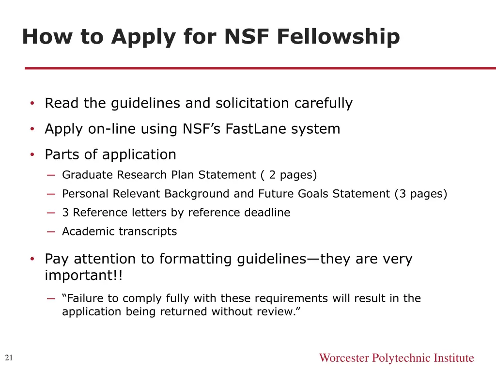 how to apply for nsf fellowship
