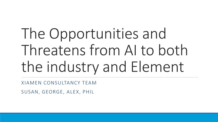 the opportunities and threatens from ai to both