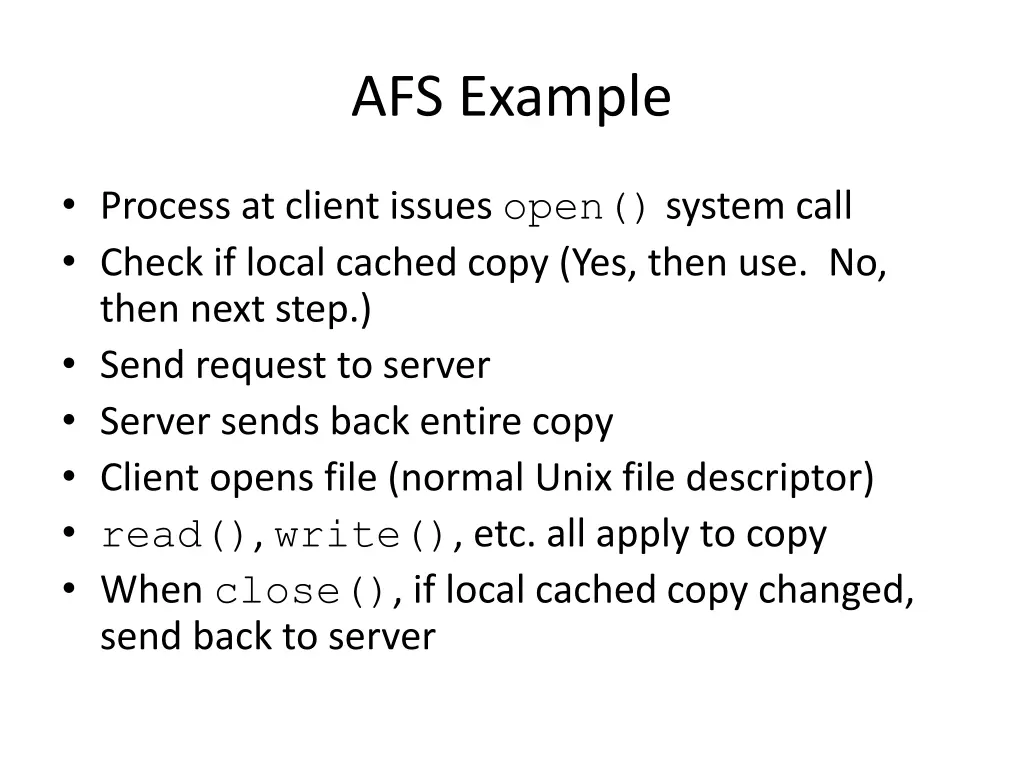 afs example