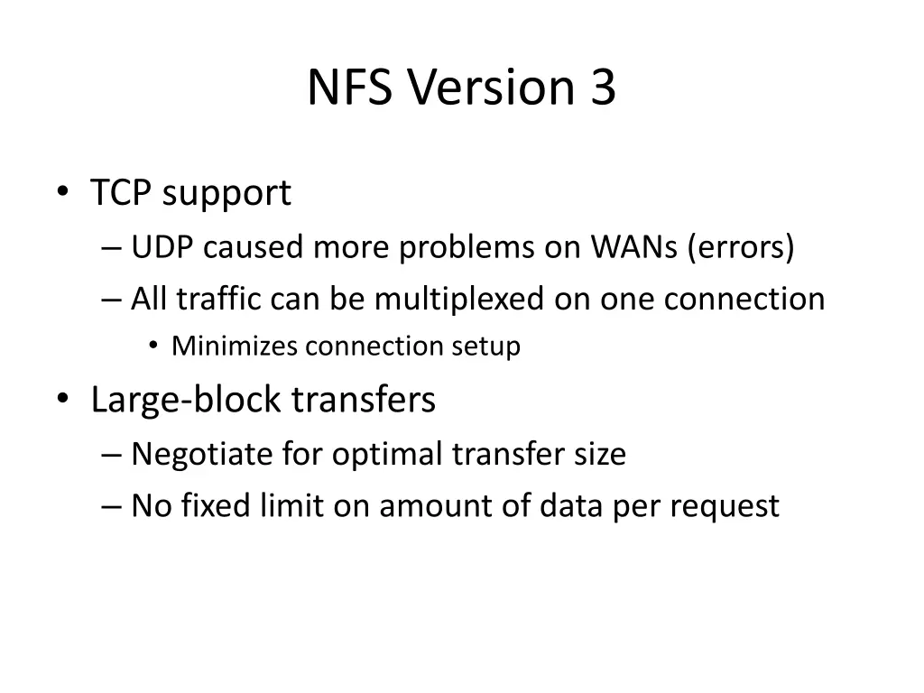 nfs version 3