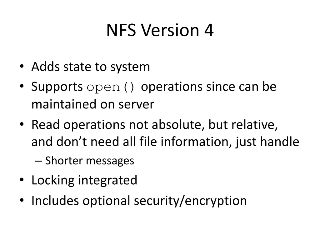 nfs version 4