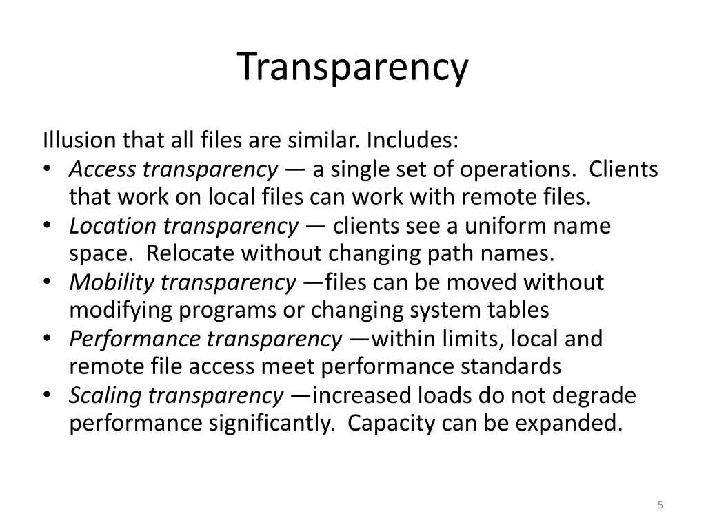 transparency