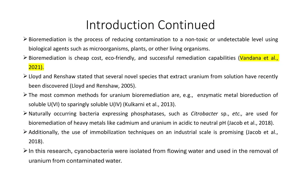 introduction continued