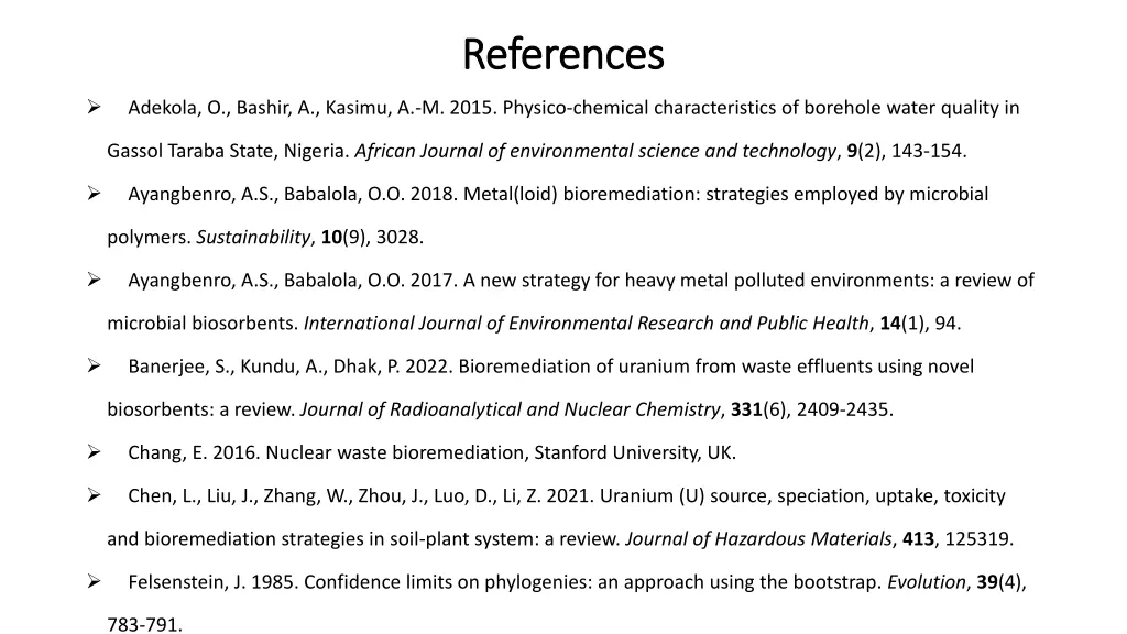 references references