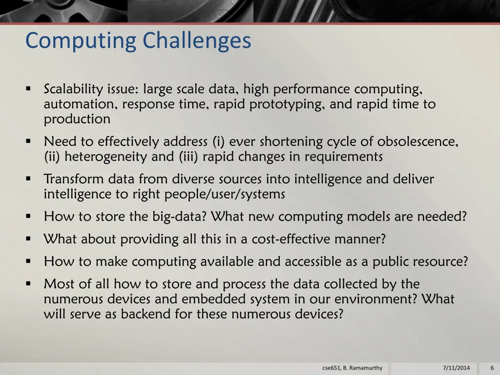 computing challenges