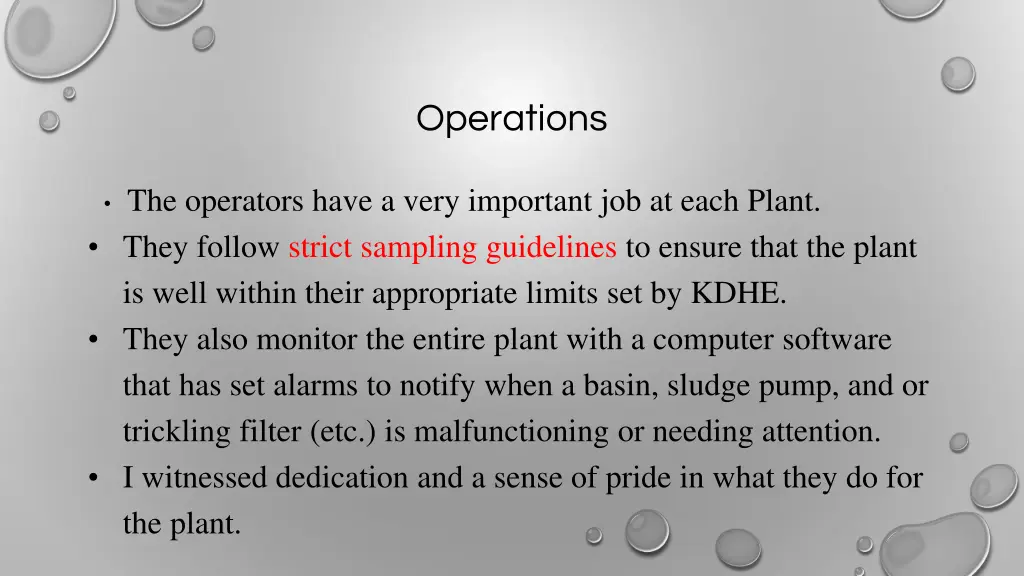operations