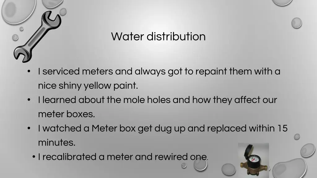 water distribution