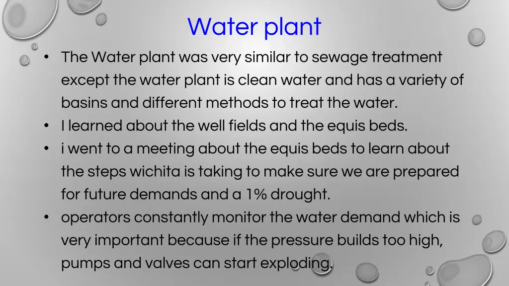 water plant