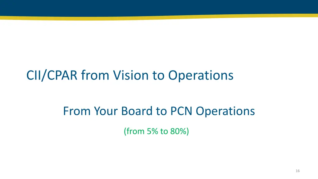 cii cpar from vision to operations