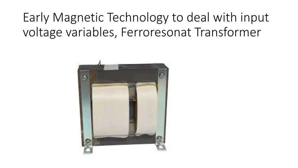 early magnetic technology to deal with input