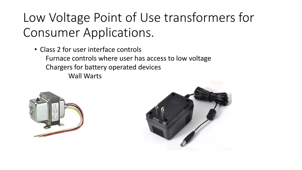 low voltage point of use transformers