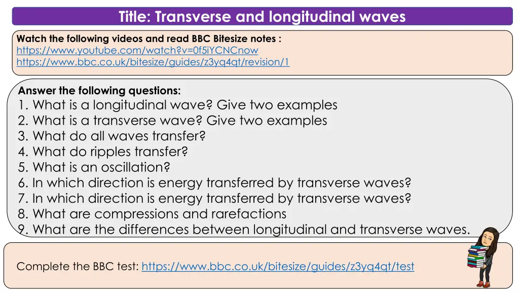 title transverse and longitudinal waves