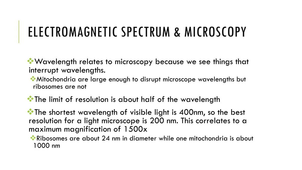 electromagnetic spectrum microscopy