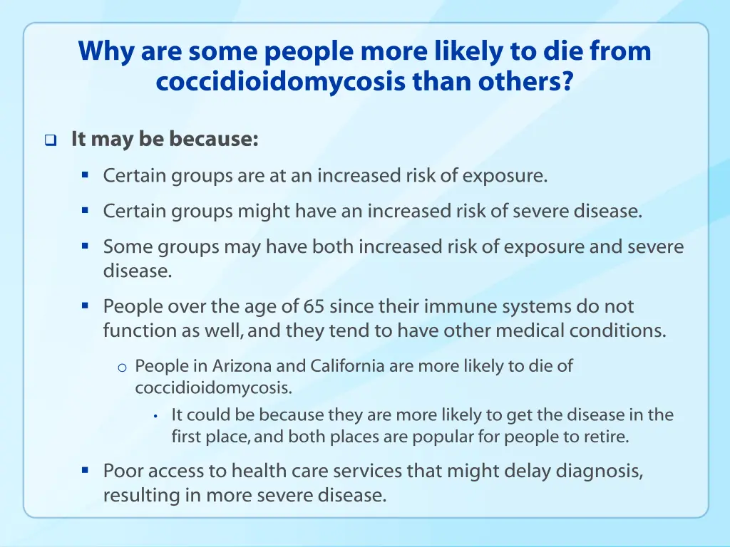 why are some people more likely to die from