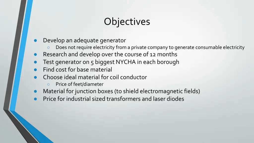 objectives