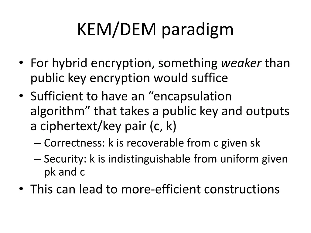 kem dem paradigm