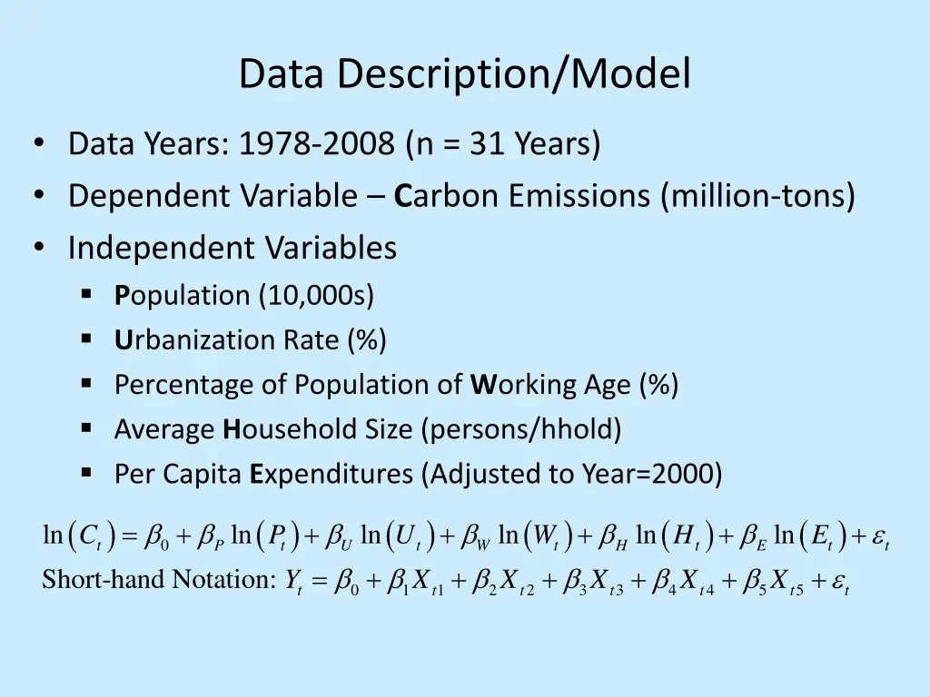 data description model