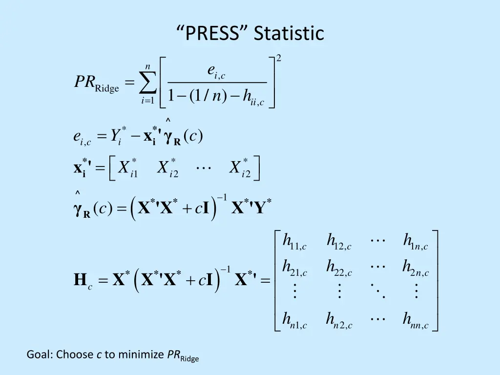 press statistic
