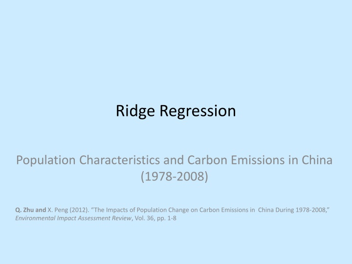 ridge regression