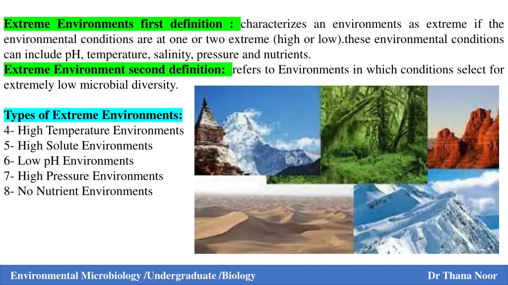 extreme environments first definition