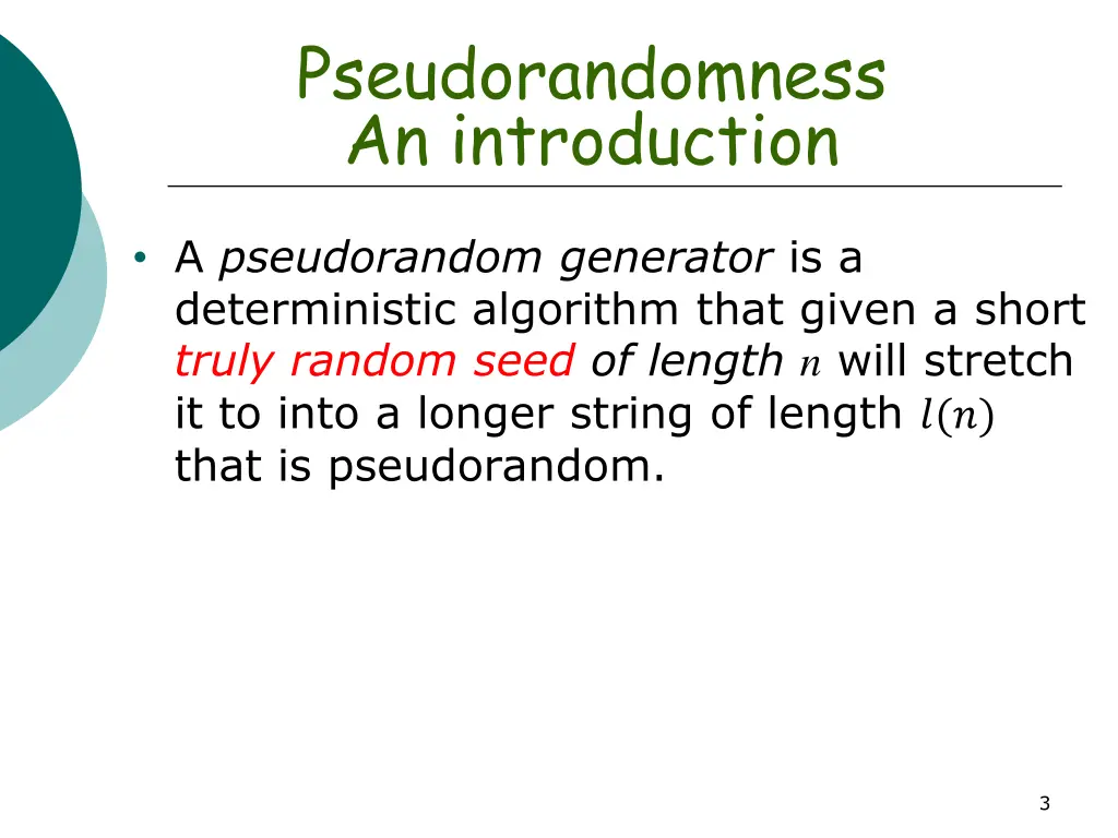 pseudorandomness an introduction 1