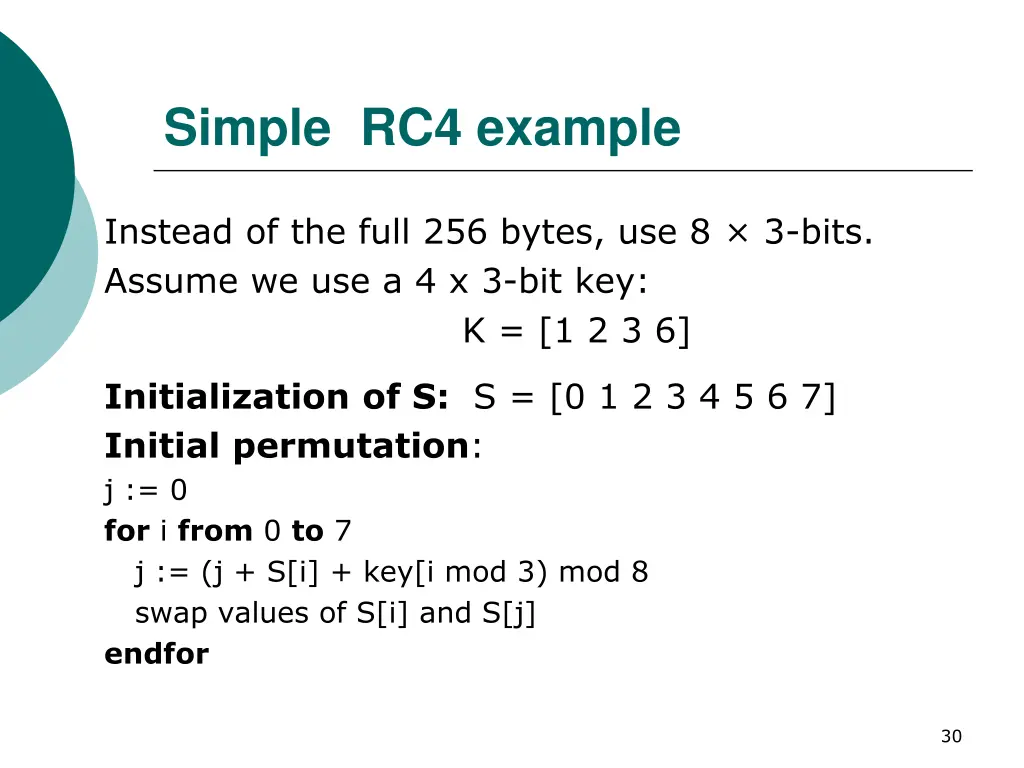 simple rc4 example