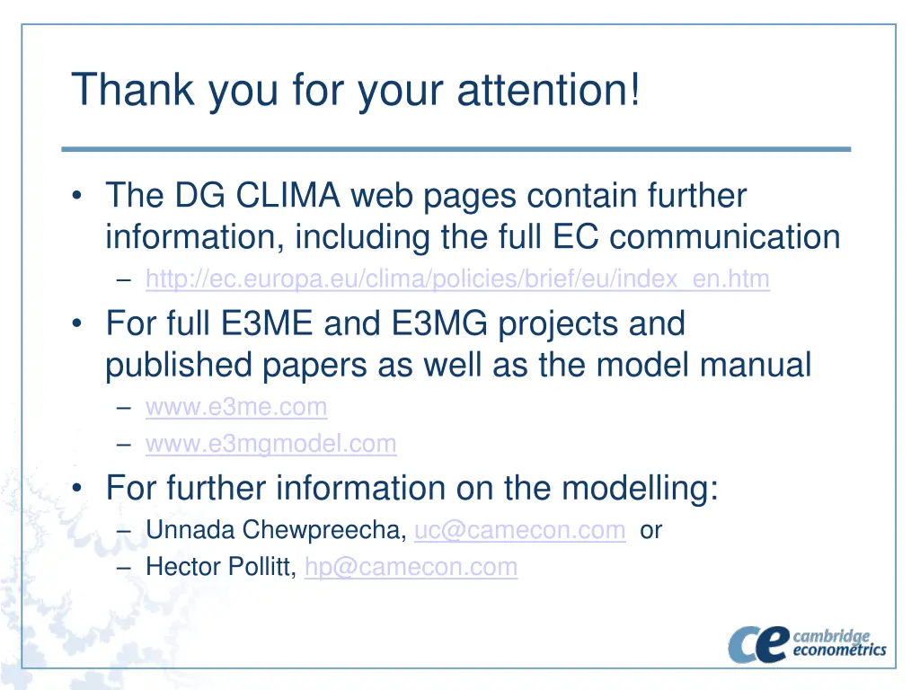 thank you for your attention