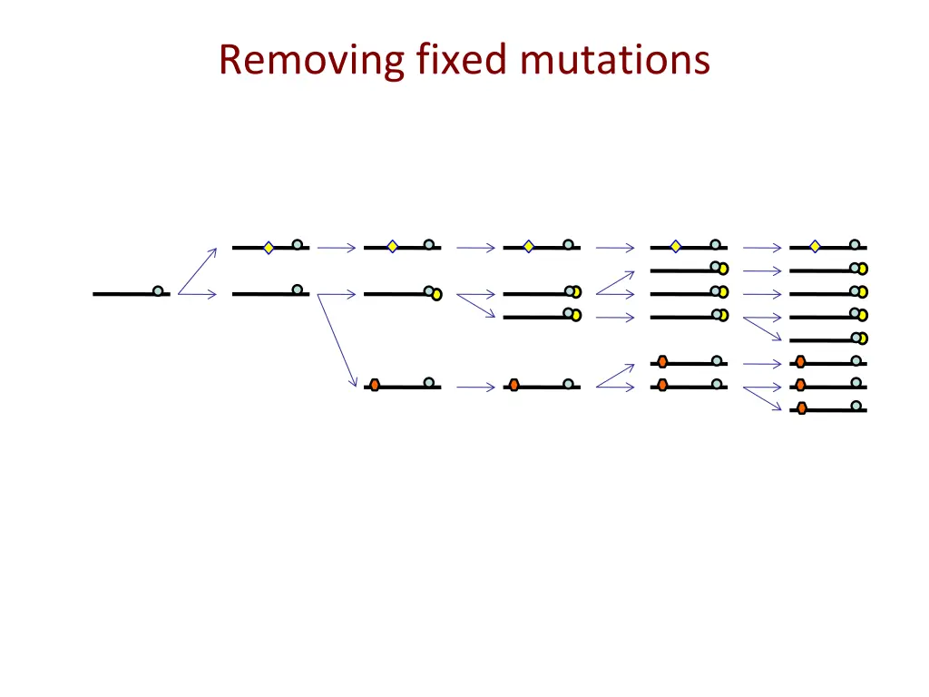 removing fixed mutations