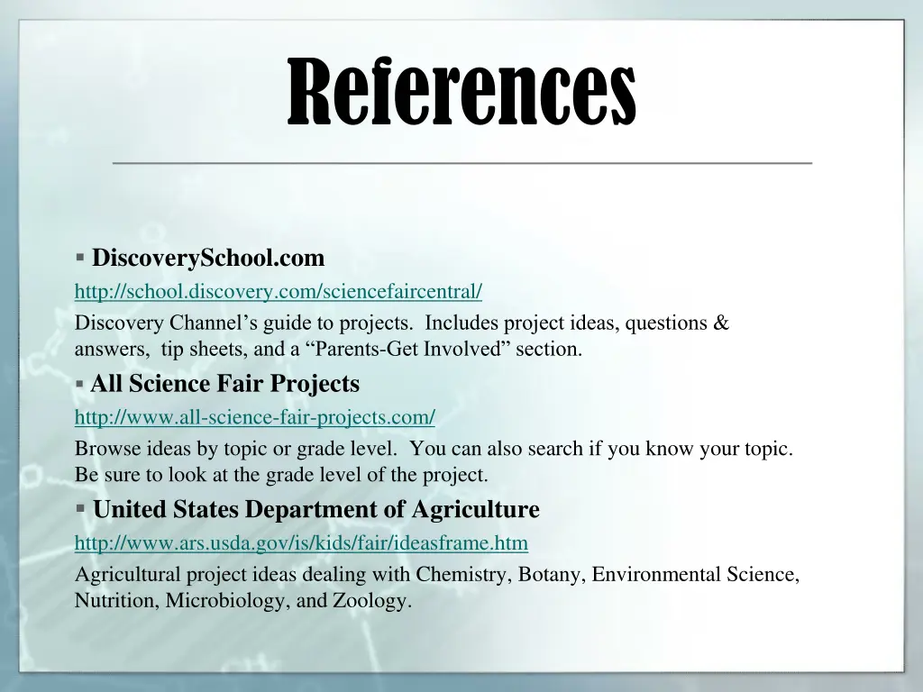 references